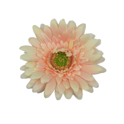 Sztuczna główka gerbery w kolorze brzoskwiniowym 9 cm