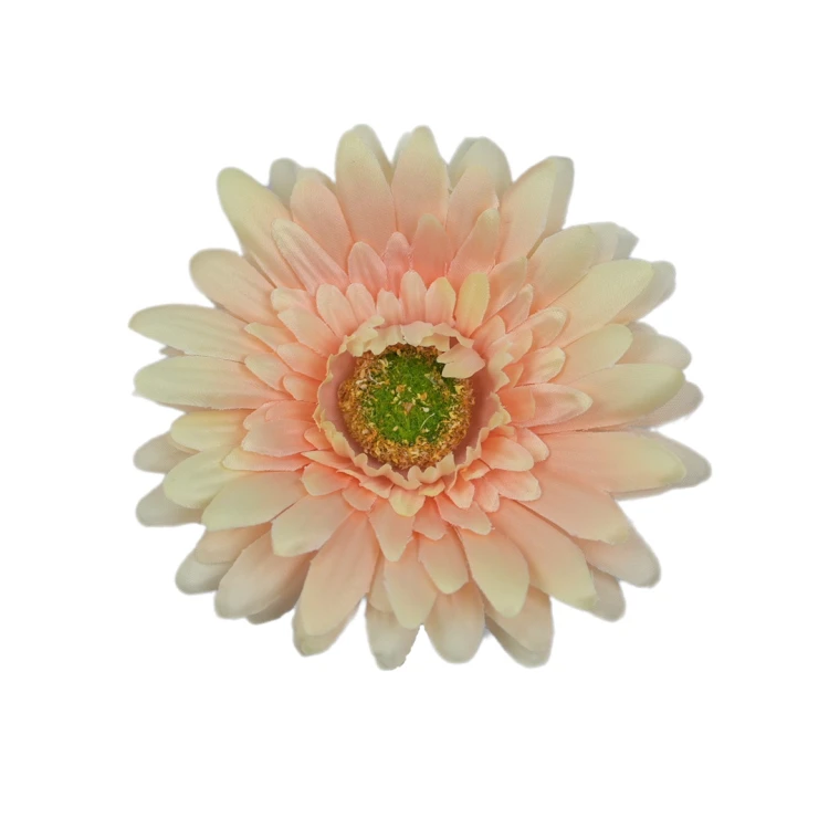 Sztuczna główka gerbery w kolorze brzoskwiniowym 9 cm