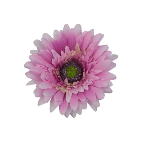 Sztuczna główka gerbery w kolorze jasnym fiolecie 9 cm