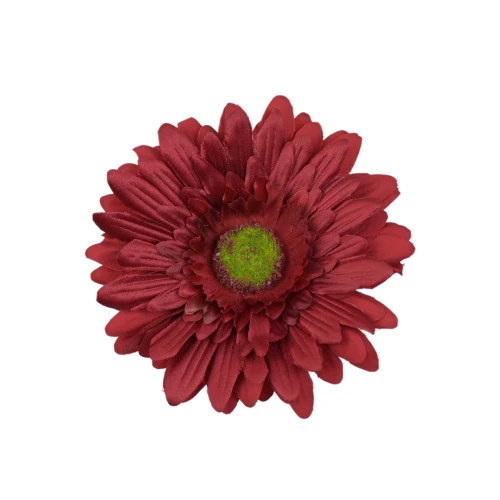 Sztuczna główka gerbery w kolorze czerwonym 9 cm
