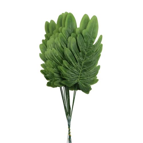 Sztuczny liść dracenii w kolorze zielonym 47 cm