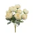 Sztuczny bukiet piwonii x9 w kolorze kremowym 44 cm