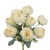 Sztuczny bukiet piwonii x9 w kolorze kremowym 44 cm