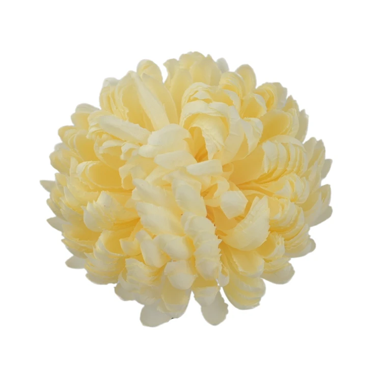 Sztuczna chryzantema ananas w kolorze jasno brzoskwiniowym 14 cm