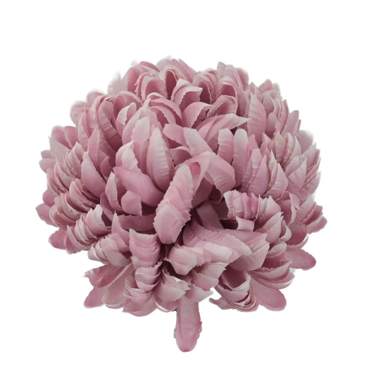 Sztuczna chryzantema ananas w kolorze jasno różowym 14 cm