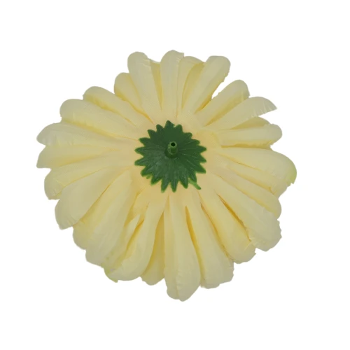 Sztuczna chryzantema ananas w kolorze cytrynowym 14 cm