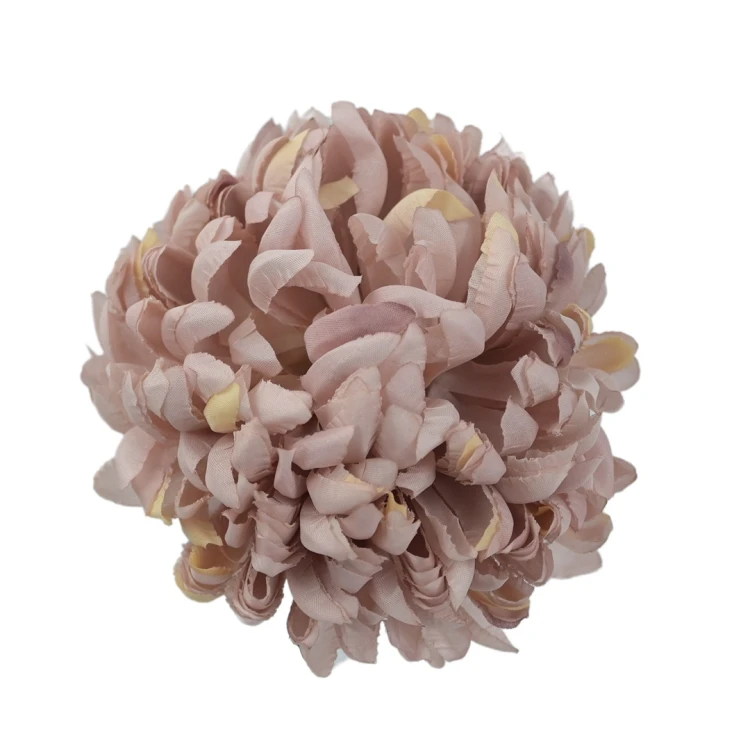 Sztuczna chryzantema ananas w kolorze brudnym pastelowym 14 cm