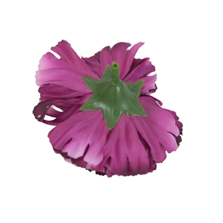 Sztuczny goździk w kolorze fioletowo/kremowym 8 cm