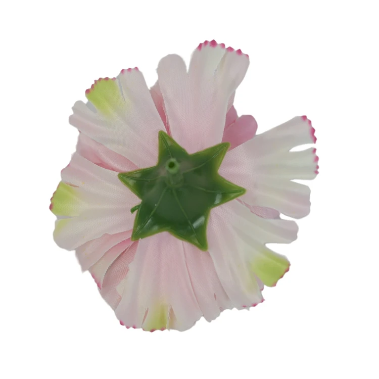 Sztuczny goździk w kolorze różowo/kremowym 8 cm