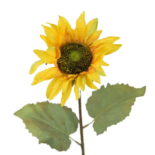 Sztuczny słonecznik pojedynczy w kolorze żółtym 68 cm