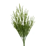 Sztuczny kwiat wrzosu w kolorze białym 37 cm