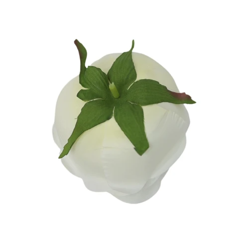 Kwiat sztuczny róża angielska w kolorze kremowym 9 cm