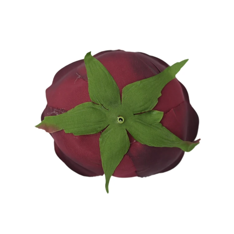 Kwiat sztuczny róża angielska w kolorze bordowym 9 cm