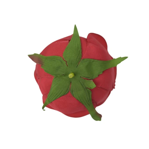 Kwiat sztuczny róża angielska w kolorze czerwonym 9 cm