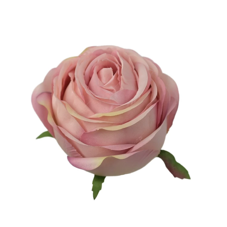 Kwiat sztuczny róża angielska w kolorze fiołkowo/różowym 9 cm