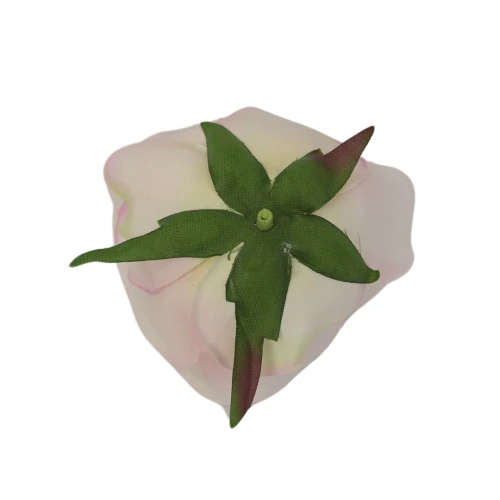 Sztuczna różyczka w kolorze jasno różowym 7 cm