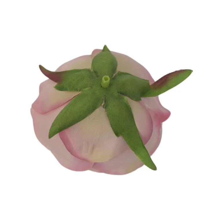 Sztuczna różyczka w kolorze flamingowym 7 cm