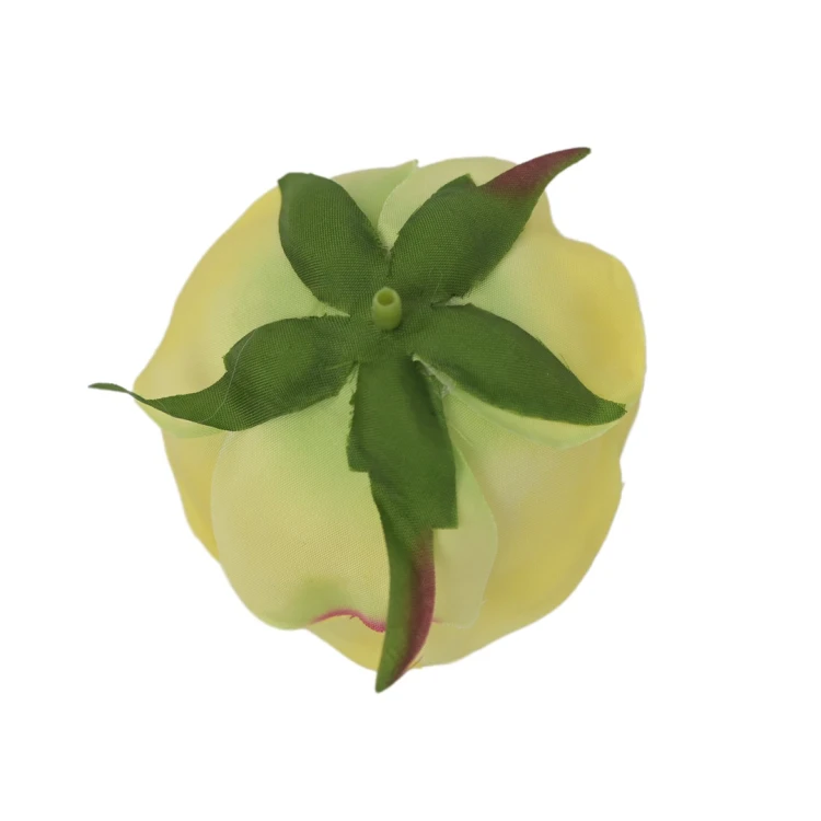 Sztuczna różyczka w kolorze żółtym 7 cm