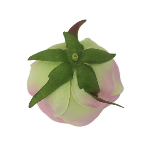 Sztuczna różyczka w kolorze różowym 7 cm