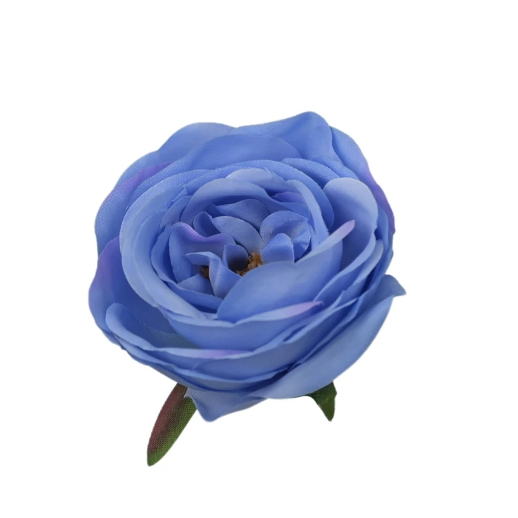 Sztuczna różyczka w kolorze niebieskim 7 cm