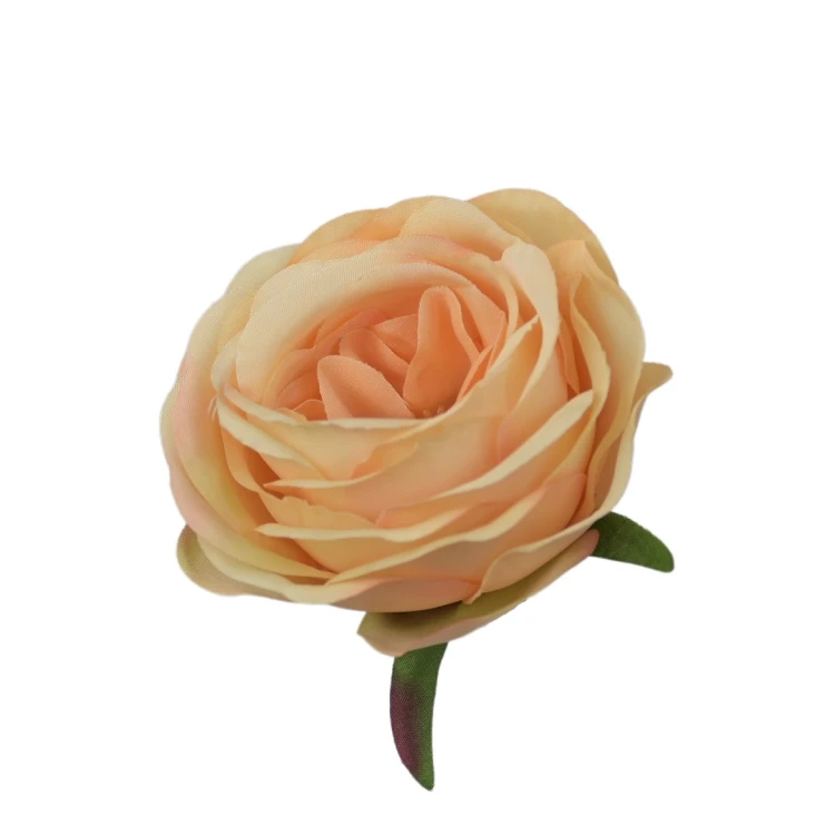 Sztuczna różyczka w kolorze brzoskwiniowym 7 cm