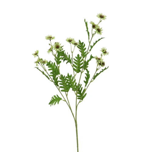 Kwiat sztuczny gałązka marcinków w kolorze zielonym 84 cm