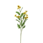 Kwiat sztuczny gałązka marcinków w kolorze żółtym 84 cm