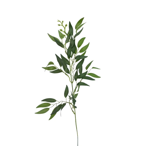 Sztuczna gałązka ruskus w kolorze ciemnym zielonym 60 cm