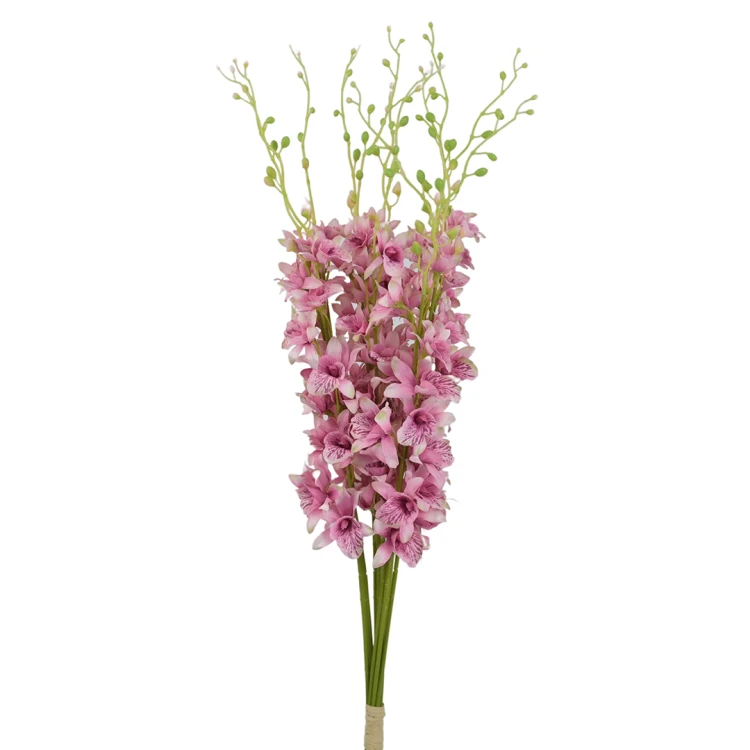 Sztuczny storczyk tajlandzki w kolorze ciemnym różu 72 cm