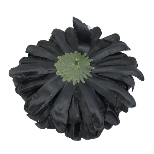Sztuczna chryzantema czesana w kolorze czarnym 14 cm