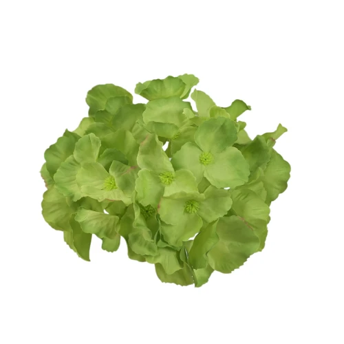 Sztuczna hortensja w kolorze ciemno zielonym 19 cm