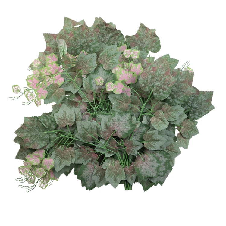 Sztuczny liść winogrono w kolorze zielonym/bordowym 71 cm