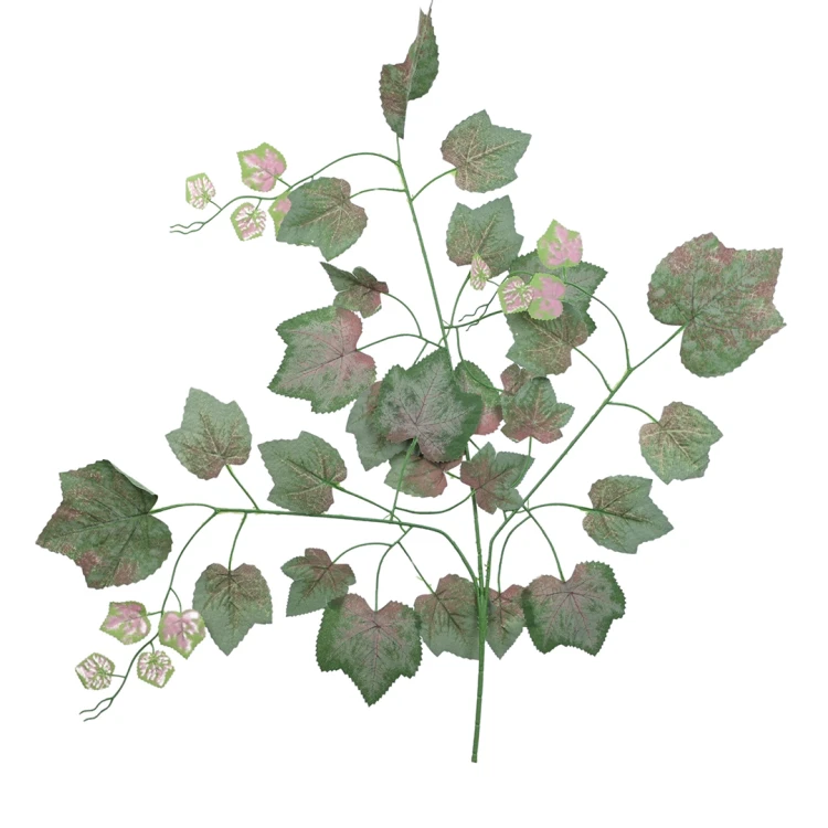 Sztuczny liść winogrono w kolorze zielonym/bordowym 71 cm
