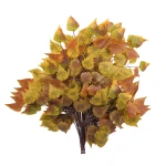 Sztuczny liść brzozy w kolorze pomarańczowo/brązowym 62 cm