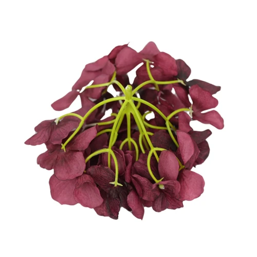 Kwiat sztuczny głowa hortensji w kolorze fuksji 18 cm