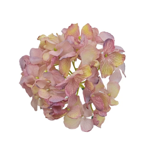 Kwiat sztuczny głowa hortensji w kolorze jasnym fiolecie 18 cm