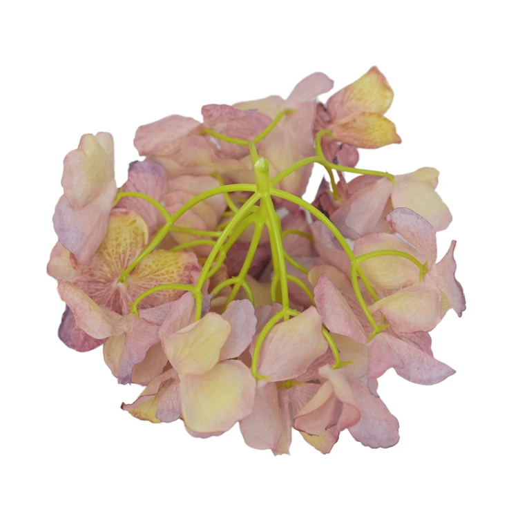 Kwiat sztuczny głowa hortensji w kolorze jasnym fiolecie 18 cm