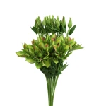 Sztuczny klematis na piku w kolorze zielono-fuksjowym 47 cm