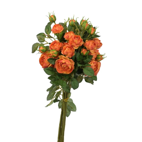 Sztuczna wiązka mini gałązek róż w kolorze herbacianym 50 cm