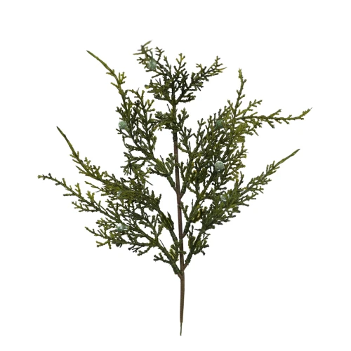 Sztuczna tuja z owocami w kolorze zielonym 37 cm