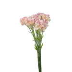 Kwiat sztuczny pojedynczy goździk w kolorze kremowo/fuksji 68 cm