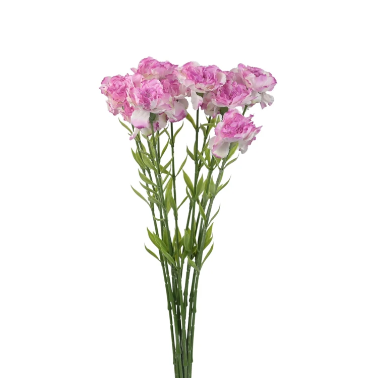 Kwiat sztuczny pojedynczy goździk w kolorze różowym 68 cm