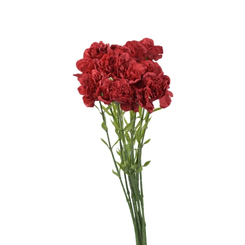 Kwiat sztuczny pojedynczy goździk w kolorze czerwonym 68 cm