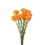 Kwiat sztuczny pojedynczy goździk w kolorze pomarańczowym 68 cm