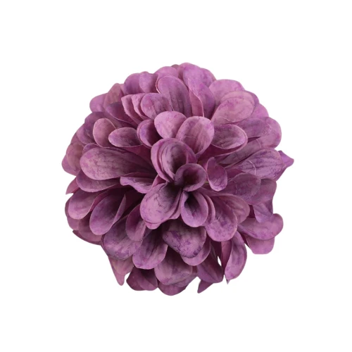 Kwiat sztuczna, głowa dalii w kolorze fioletowym 13 cm