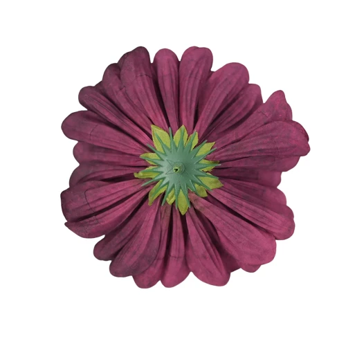 Kwiat sztuczna, głowa dalii w kolorze ciemnym fiolecie 13 cm