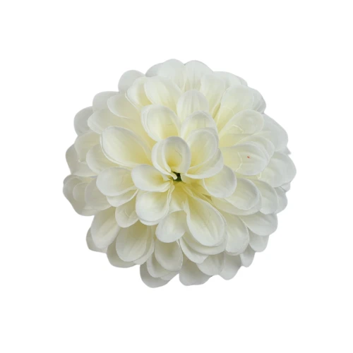 Kwiat sztuczna, głowa dalii w kolorze kremowym 13 cm
