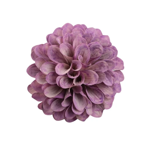 Kwiat sztuczna, głowa dalii w kolorze jasno fioletowym 13 cm