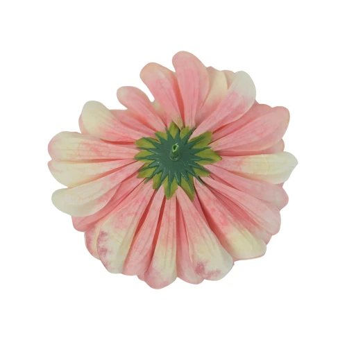 Kwiat sztuczna, głowa dalii w kolorze jasno różowym 13 cm