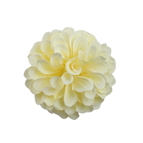 Kwiat sztuczna, głowa dalii w kolorze waniliowym 13 cm